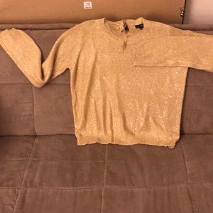 ANA Gold Sequin Sweater